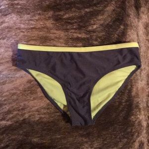 ZeroXPosur Swimwear Bottoms Gray/Lime Girl size 14